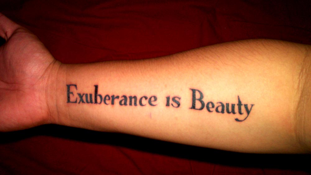  the tattoo artist, the ideal place will depend on the quote you choose.