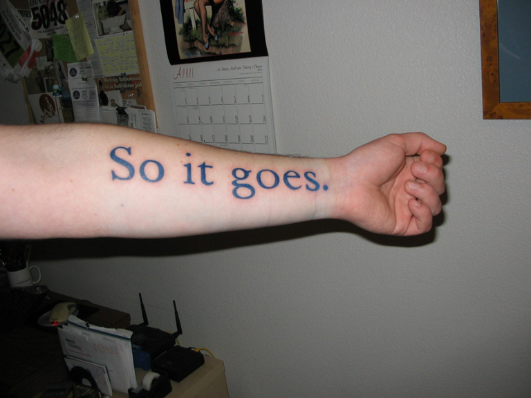 Or maybe it is just the humorlessness of most tattoos that offends me
