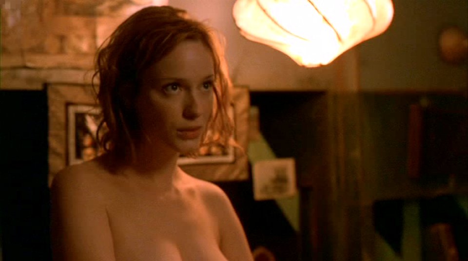 Christina Hendricks topless as Saffron on Firefly
